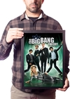 Quadro The Big Bang Theory Serie Poster Na Moldura