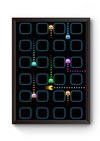 Quadro Game Pac Man Poster Moldurado