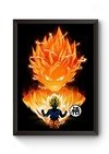 Quadro Arte Simplista Dragon Ball Z Goku Poster Moldurado
