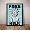 Quadro Free Rick And Morty Poster Com Moldura Geek Arte