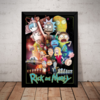 Quadro Rick And Morty Poster Com Moldura Anime Geek Arte