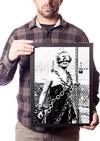 Quadro Lady Gaga Foto Arte Born This Way Pôster Moldurado