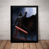 Quadro Decorativo Stars Wars Arte Darth Vader Luke