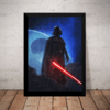 Quadro Decorativo Stars Wars Dark Side Darth Vader Arte