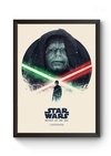 Quadro Arte Star Wars Episodio 6 Poster Moldurado