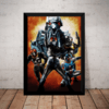 Quadro Decorativo Black Kamen Rider Live Action Arte 42x29cm