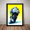 Quadro Decorativo Valentino Rossi Moto Gp Artistico 42x29cm