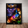 Quadro Poster Moldura Vingadores Guerra Infinita Thanos Arte