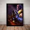 Quadro Poster Moldura Luva Thanos Filme Vingadores Arte