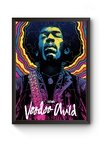Quadro Arte Jimi Hendrix Poster Moldurado