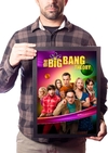 Quadro The Big Bang Theory Poster Na Moldura