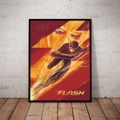 Quadro Decorativo The Flash Dc Hq Heroi Arte