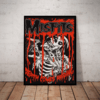 Quadro Banda Misfits Horror Punk Arte Poster Com Moldura