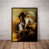 Quadro Filme Indiana Jones Arte Poster Com Moldura