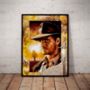 Quadro Filme Arte Indiana Jones Poster Com Moldura