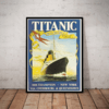 Quadro Decorativo Titanic Cartaz Moldurado