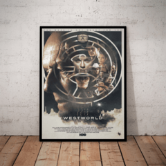 Lindo quadro decorativo serie WestWorld tamanho grande 42x29cm