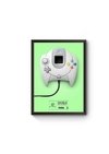 Poster Moldurado Game Retrô Controle Dreamcast Quadro