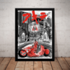 Quadro decoração Filme Akira Anime Arte Poster Moldurado