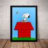 Quadro Snoopy Peanuts Arte Poster Moldurado