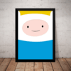 Quadro Hora De Aventura Finn Arte Poster Moldurado