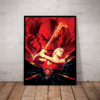 Quadro Flash Gordon Arte De Alex Ross Poster Moldurado
