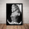 Quadro Linda Brigitte Bardot Foto Poster Com Moldura