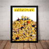 Quadro Filme Minions Poster Moldurado