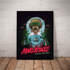 Quadro Decorativo Marte Ataca! Filme Arte Poster Moldurado