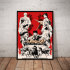 Quadro Filme Os Sete Samurais Arte Poster Com Moldura