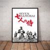 Quadro Decorativo Os Sete Samurais Poster Moldurado