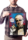 Quadro O Poderoso Chefão Pop Arte Com Frase Vito Corleone