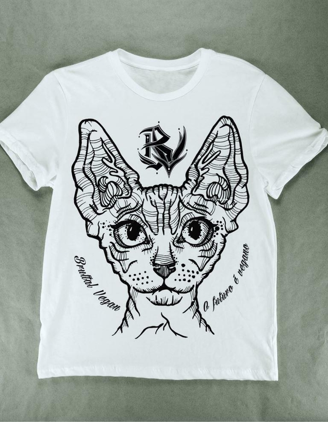 Camiseta gato sphynx deals