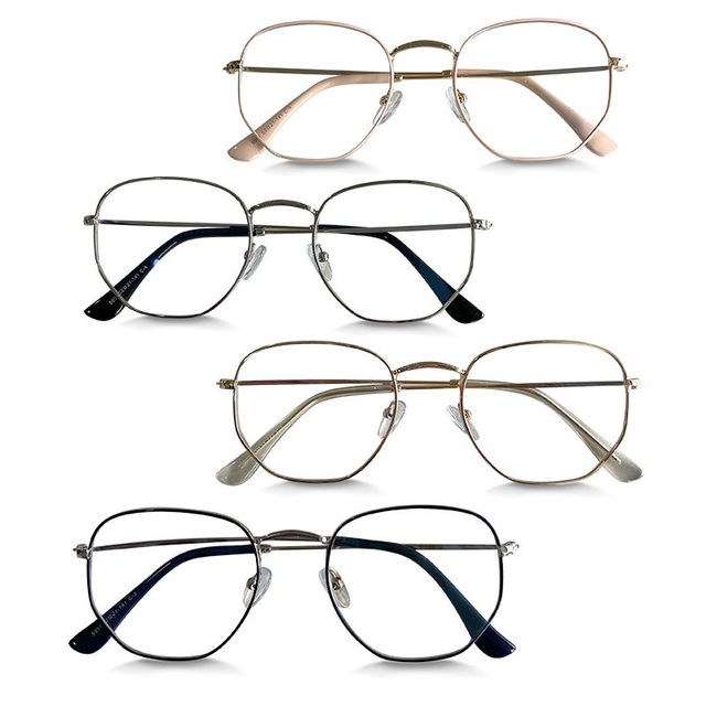 Armação de Óculos Hexagonal Fina | Óculos Linda Menina