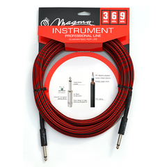 MC102RN CABLE PARA INSTRUMENTO PLUG PLUG DE 6 METROS TEXTIL ROJO