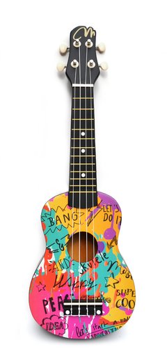 MK20G UKELELE SOPRANO GRAFITI CON FUNDA