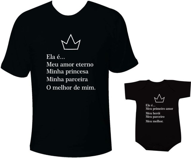 Camisetas Tal pai tal filha Ela é meu amor eterno