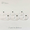 Set X 6 Vasos Cristal de Bohemia Columba Optic 380 ml.