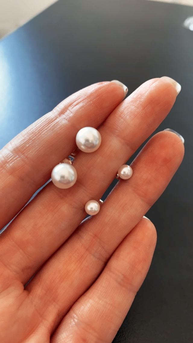 Aros perlas de plata 925 - Comprar en Joyas Lua .com