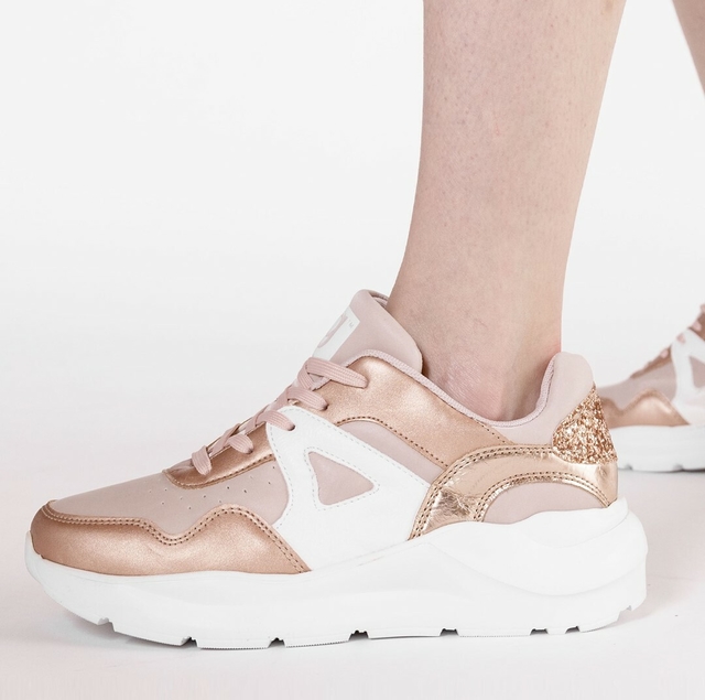 Rose gold chunky on sale trainers