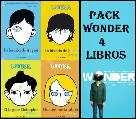 Wonder la lección de August + 3 libros R. J. Palacio