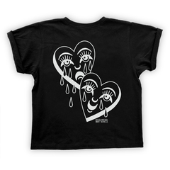 Remera Brody CORAZONES Negra