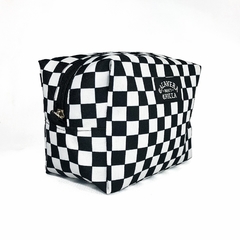 Neceser Marie CHECKERED Blanco y Negro - comprar online