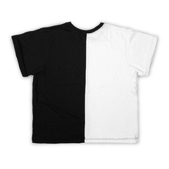 Remera Brody HALF Blanco con Negro - comprar online