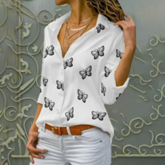Blusa estampa Borboletas Ref 5029 - comprar online