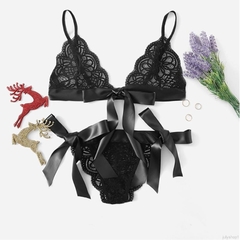 Conjunto de Lingerie Rendado Ref 2414 - comprar online