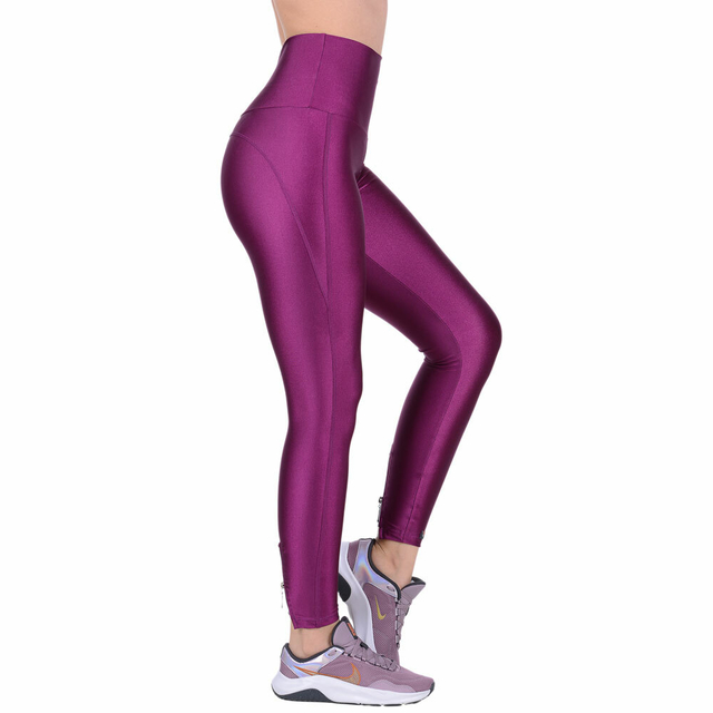 Calça Legging Feminina Roxa e com Cintura Alta | Summer Soul