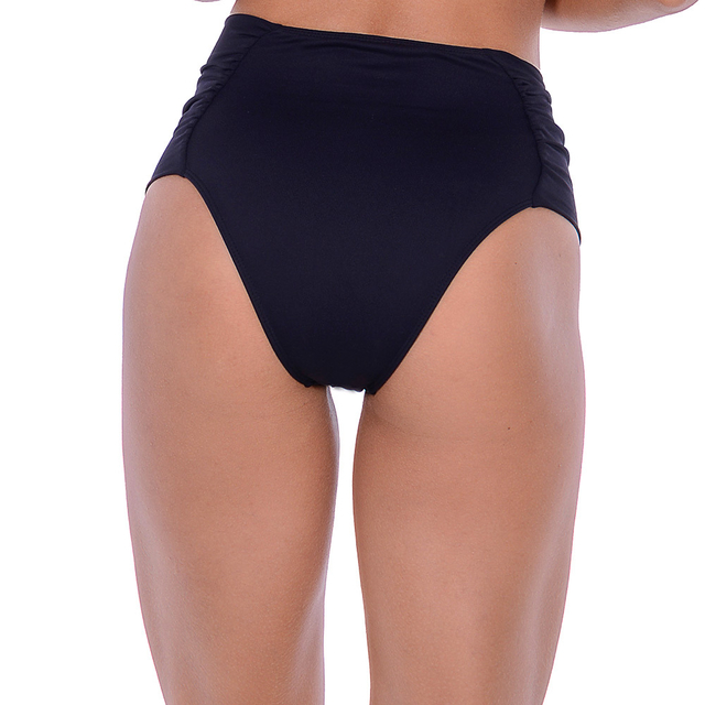 Calcinha de Biquíni Hot Pants Franzido Preto Summer Soul