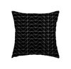 Capa de almofada - New Grid - Arames - fundo preto