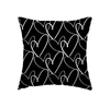 Capa de almofada Minimalista - Corações preto